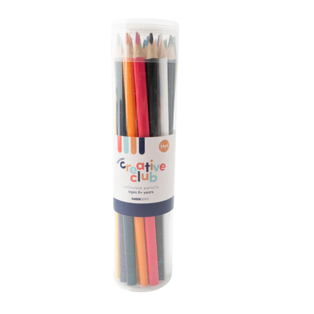 Creative Club Coloured Pencils 24pk